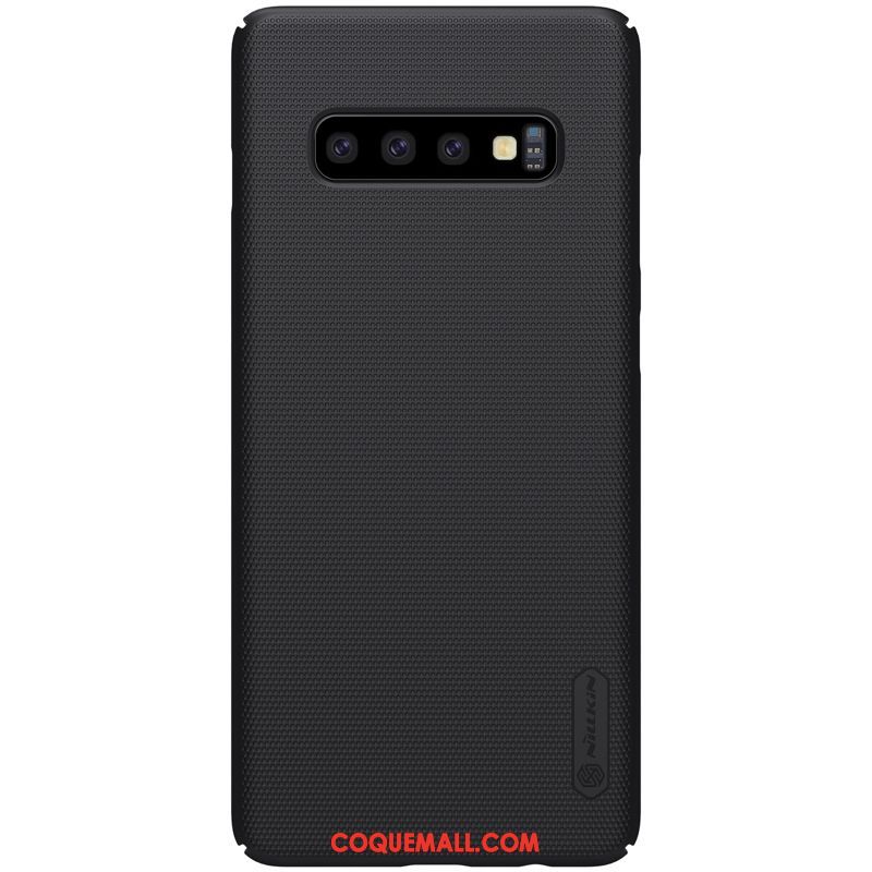 Étui Samsung Galaxy S10+ Délavé En Daim Incassable Téléphone Portable, Coque Samsung Galaxy S10+ Protection Tout Compris