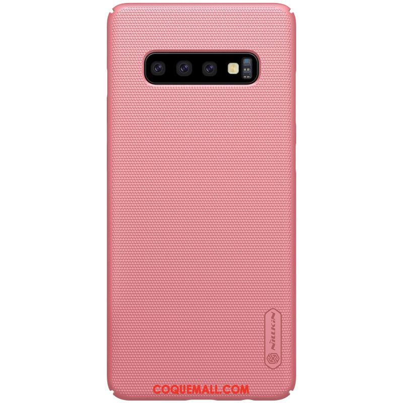 Étui Samsung Galaxy S10+ Délavé En Daim Incassable Téléphone Portable, Coque Samsung Galaxy S10+ Protection Tout Compris