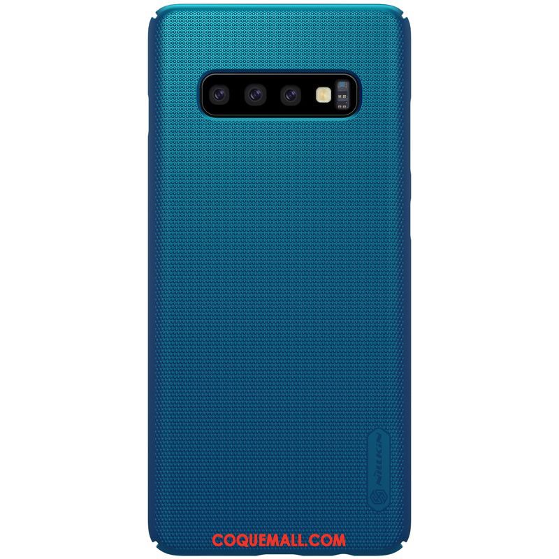 Étui Samsung Galaxy S10+ Délavé En Daim Incassable Téléphone Portable, Coque Samsung Galaxy S10+ Protection Tout Compris