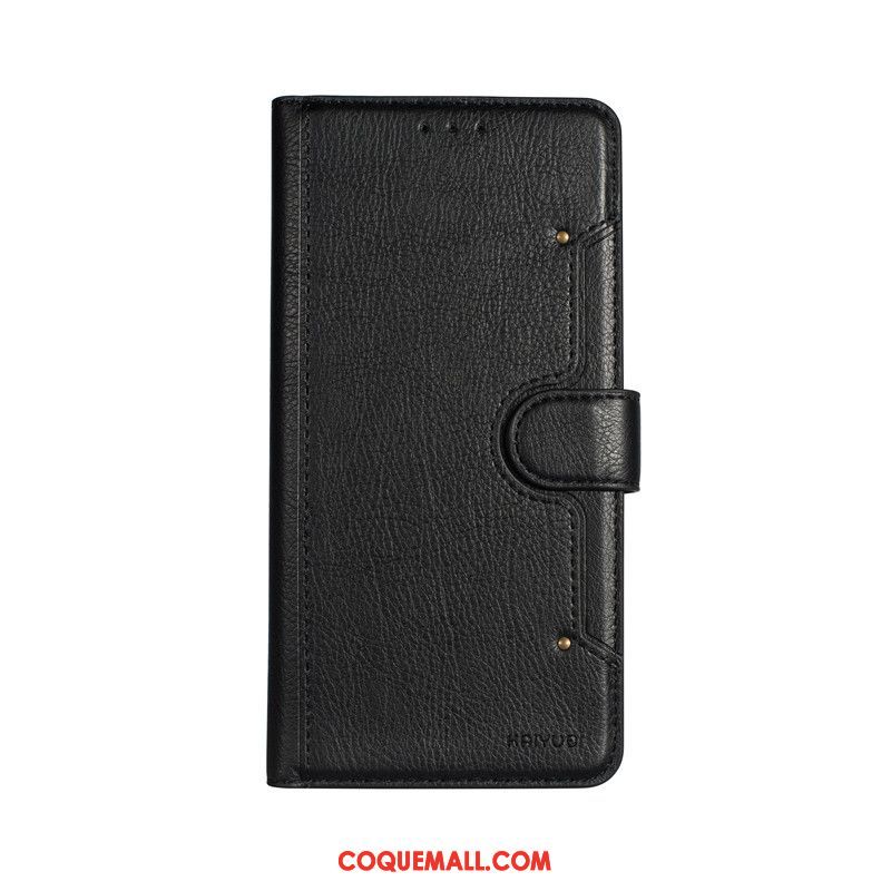 Étui Samsung Galaxy S10+ En Cuir Nouveau Business, Coque Samsung Galaxy S10+ Bleu Fluide Doux