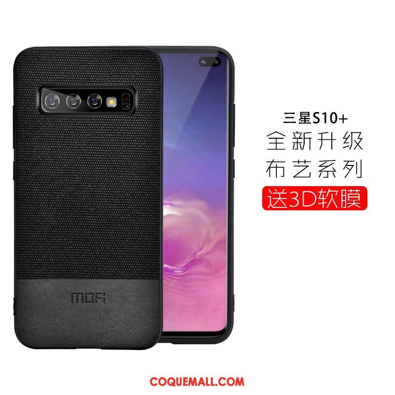 Étui Samsung Galaxy S10+ Fluide Doux Tout Compris Légères, Coque Samsung Galaxy S10+ Très Mince Modèle Fleurie Braun