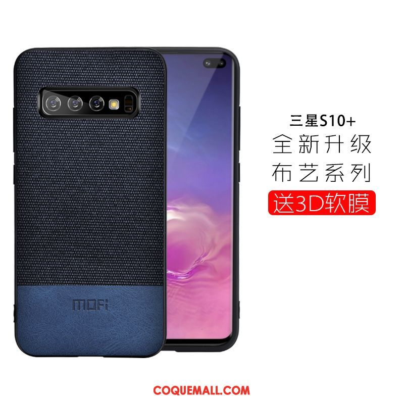 Étui Samsung Galaxy S10+ Fluide Doux Tout Compris Légères, Coque Samsung Galaxy S10+ Très Mince Modèle Fleurie Braun