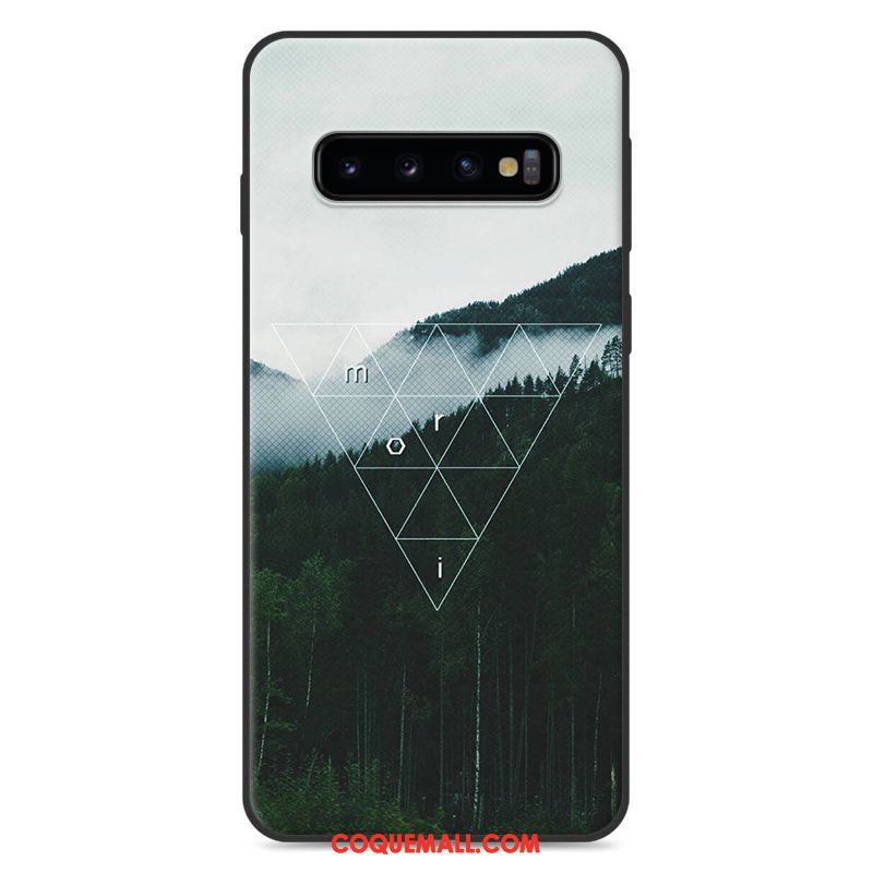 Étui Samsung Galaxy S10 Incassable Fluide Doux Tendance, Coque Samsung Galaxy S10 Rose Personnalité