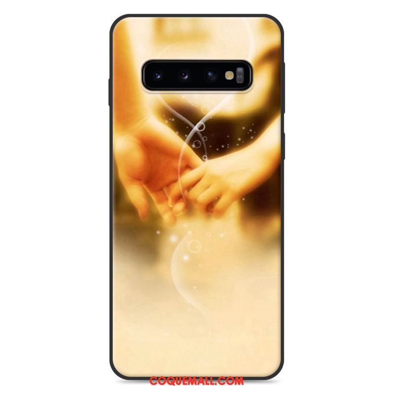 Étui Samsung Galaxy S10 Incassable Fluide Doux Tendance, Coque Samsung Galaxy S10 Rose Personnalité