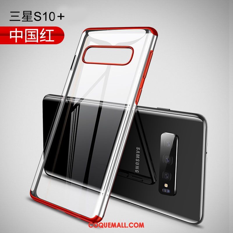 Étui Samsung Galaxy S10+ Incassable Téléphone Portable Luxe, Coque Samsung Galaxy S10+ Transparent Protection