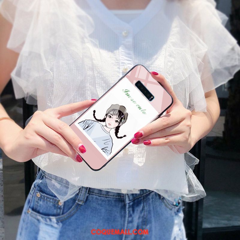 Étui Samsung Galaxy S10 Incassable Verre Étoile, Coque Samsung Galaxy S10 Jeunesse Téléphone Portable