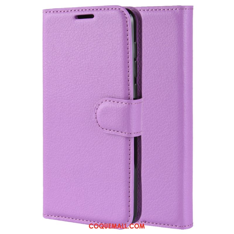 Étui Samsung Galaxy S10 Lite Litchi Téléphone Portable Incassable, Coque Samsung Galaxy S10 Lite Protection Étoile