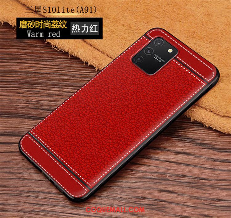 Étui Samsung Galaxy S10 Lite Modèle Fleurie Fluide Doux Rouge, Coque Samsung Galaxy S10 Lite Jeunesse Étoile