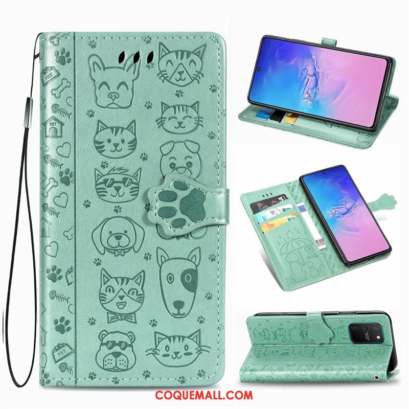 Étui Samsung Galaxy S10 Lite Téléphone Portable Motif Clamshell, Coque Samsung Galaxy S10 Lite Incassable Étoile