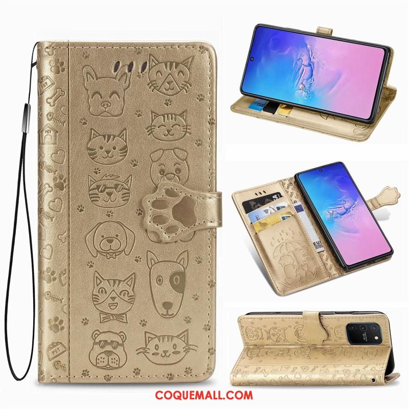 Étui Samsung Galaxy S10 Lite Téléphone Portable Motif Clamshell, Coque Samsung Galaxy S10 Lite Incassable Étoile