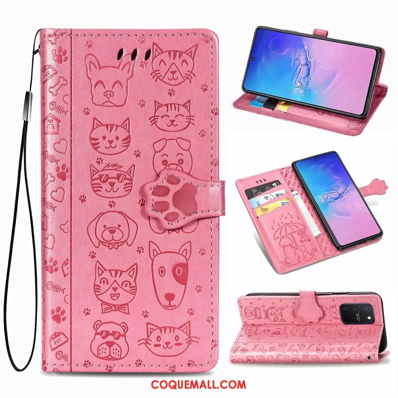 Étui Samsung Galaxy S10 Lite Téléphone Portable Motif Clamshell, Coque Samsung Galaxy S10 Lite Incassable Étoile