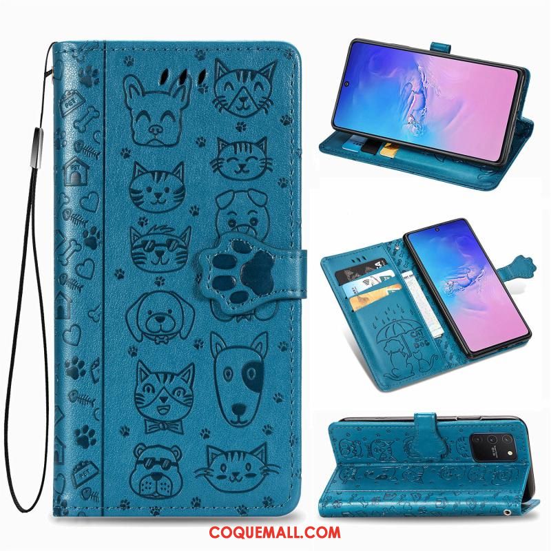 Étui Samsung Galaxy S10 Lite Téléphone Portable Motif Clamshell, Coque Samsung Galaxy S10 Lite Incassable Étoile