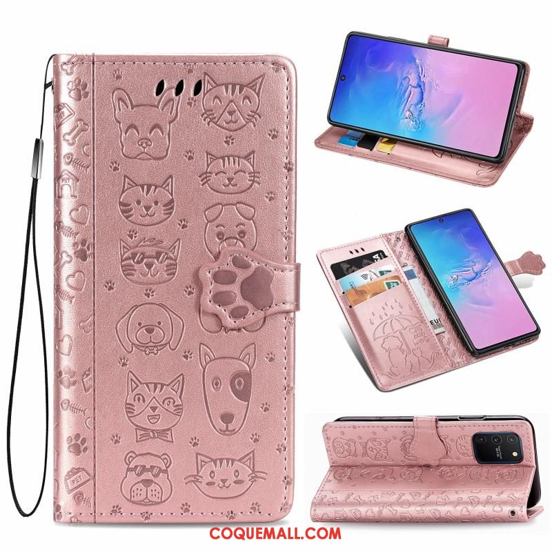 Étui Samsung Galaxy S10 Lite Téléphone Portable Motif Clamshell, Coque Samsung Galaxy S10 Lite Incassable Étoile