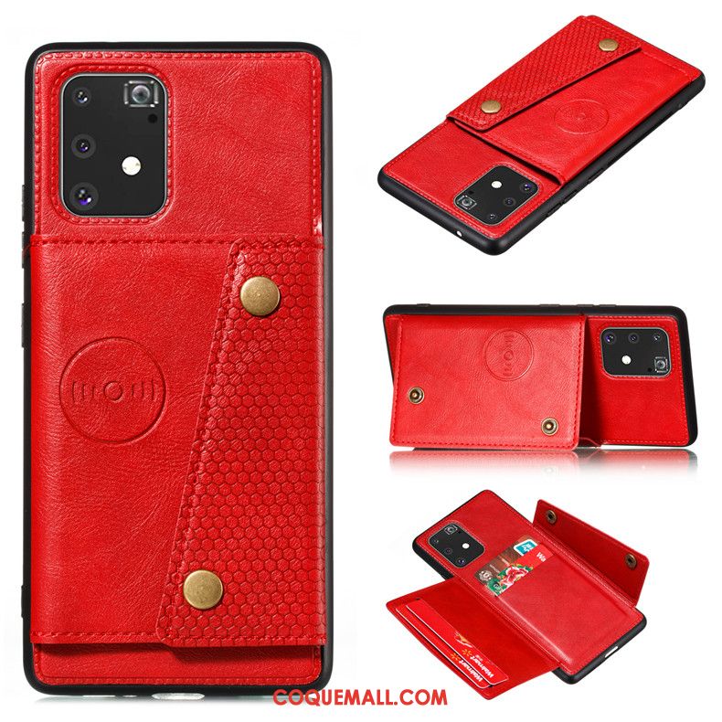 Étui Samsung Galaxy S10 Lite Téléphone Portable Étoile Délavé En Daim, Coque Samsung Galaxy S10 Lite En Cuir Support