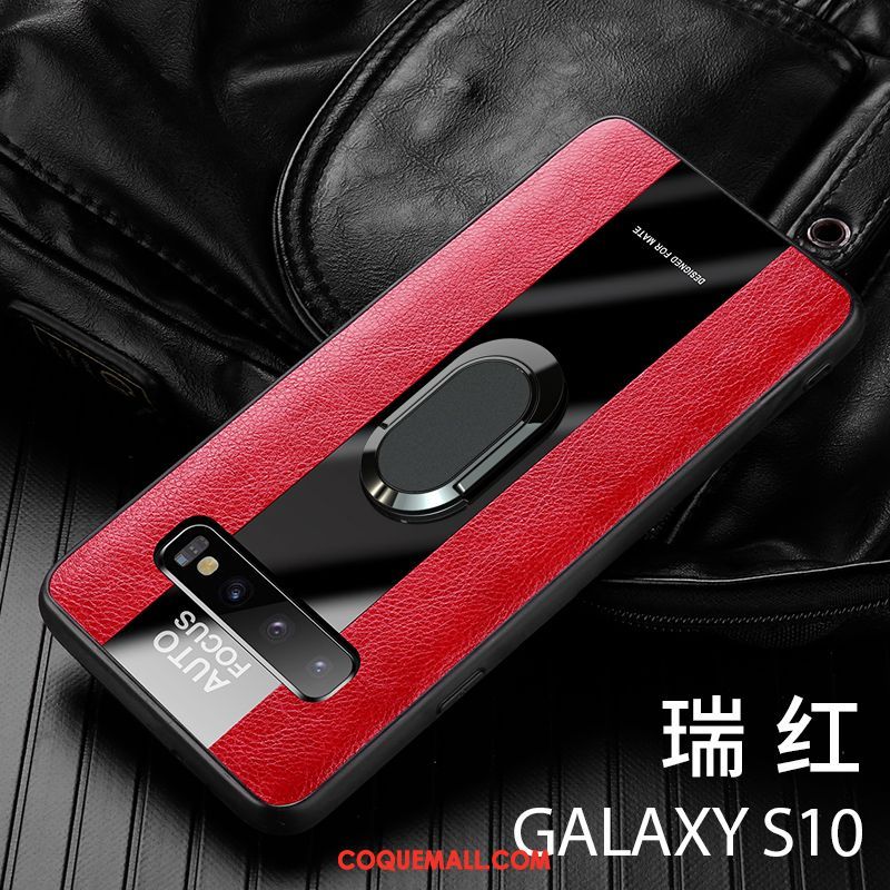 Étui Samsung Galaxy S10 Magnétisme Tout Compris Luxe, Coque Samsung Galaxy S10 Incassable Téléphone Portable