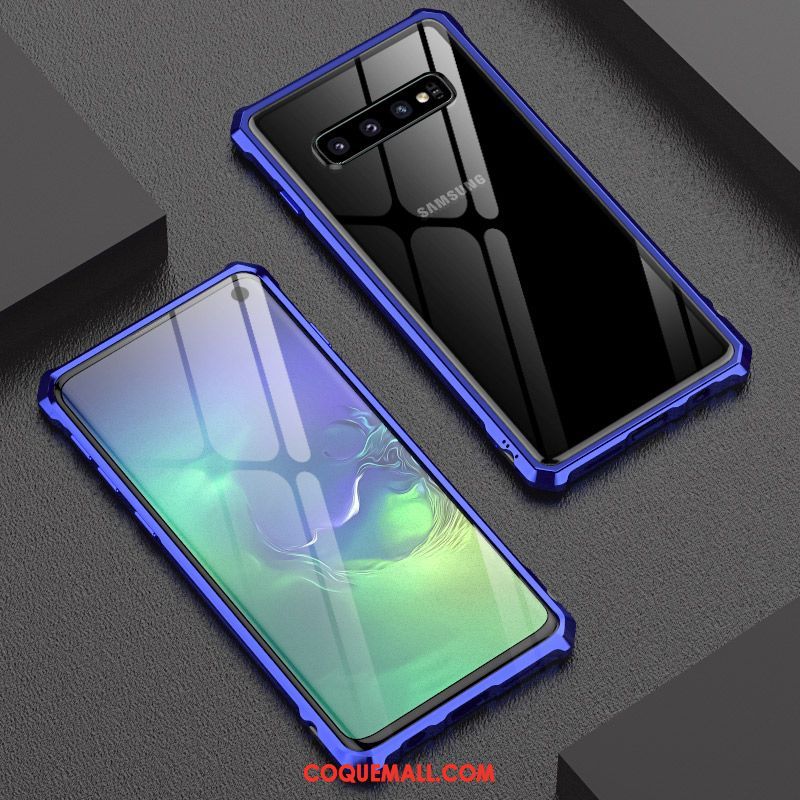 Étui Samsung Galaxy S10+ Marque De Tendance Créatif Protection, Coque Samsung Galaxy S10+ Difficile Verre Trempé