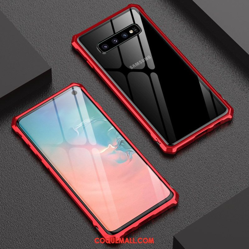 Étui Samsung Galaxy S10+ Marque De Tendance Créatif Protection, Coque Samsung Galaxy S10+ Difficile Verre Trempé