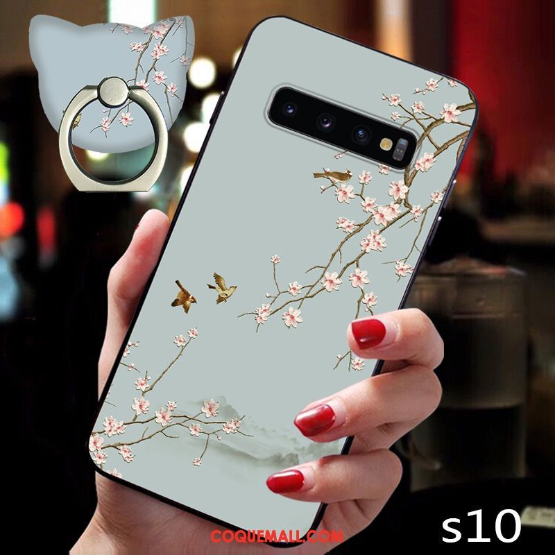 Étui Samsung Galaxy S10 Marque De Tendance Créatif Téléphone Portable, Coque Samsung Galaxy S10 Personnalité Fluide Doux