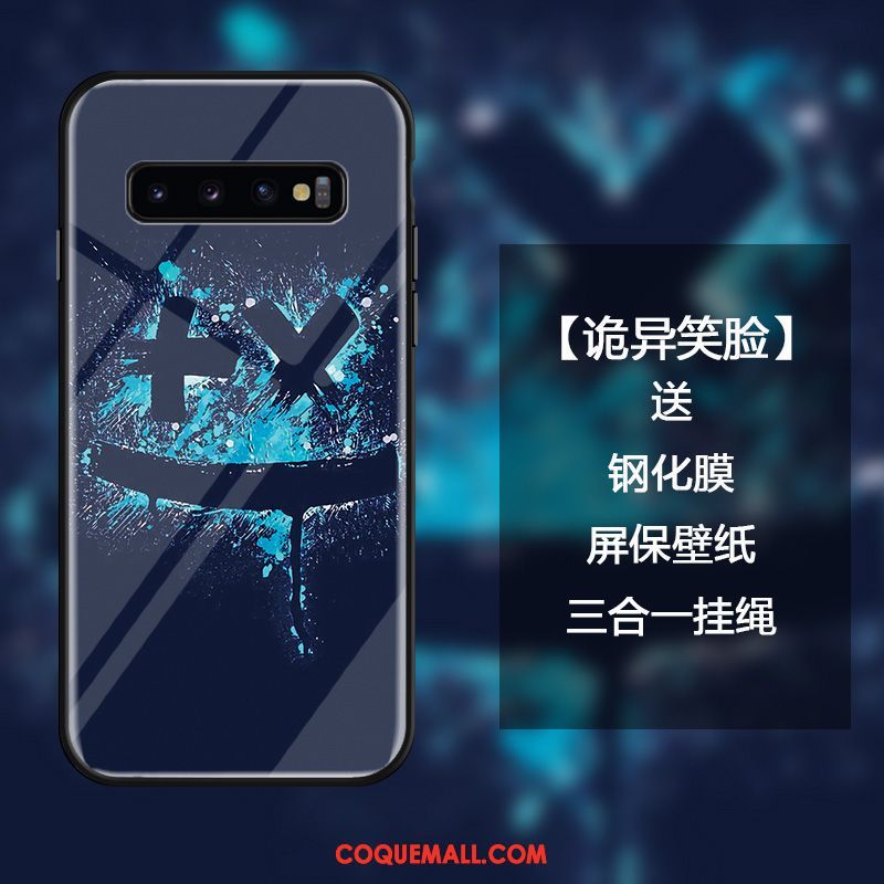 Étui Samsung Galaxy S10+ Marque De Tendance Étoile Protection, Coque Samsung Galaxy S10+ Lettre Ornements Suspendus