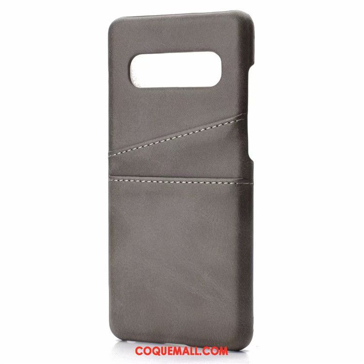 Étui Samsung Galaxy S10 Modèle Fleurie En Cuir Carte, Coque Samsung Galaxy S10 Bleu Petit