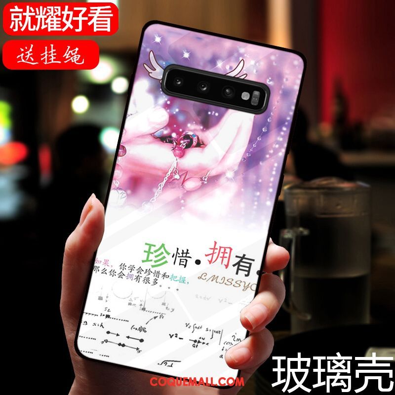 Étui Samsung Galaxy S10 Modèle Frais Miroir, Coque Samsung Galaxy S10 Verre Étoile