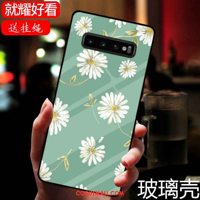 Étui Samsung Galaxy S10 Modèle Frais Miroir, Coque Samsung Galaxy S10 Verre Étoile