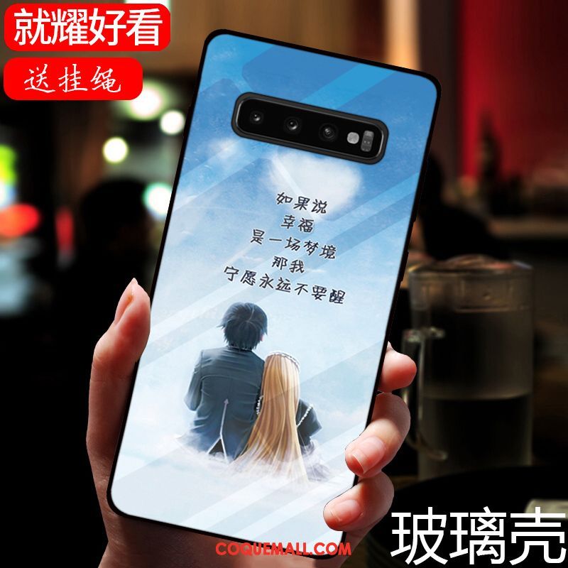 Étui Samsung Galaxy S10 Modèle Frais Miroir, Coque Samsung Galaxy S10 Verre Étoile