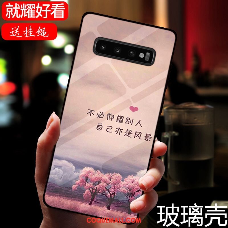 Étui Samsung Galaxy S10 Modèle Frais Miroir, Coque Samsung Galaxy S10 Verre Étoile