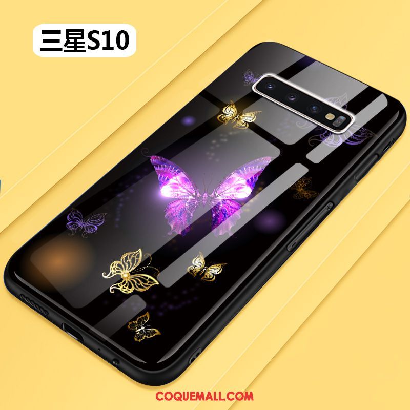 Étui Samsung Galaxy S10 Personnalité Créatif Fleur, Coque Samsung Galaxy S10 Incassable Protection