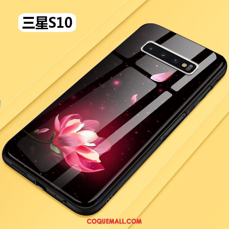 Étui Samsung Galaxy S10 Personnalité Créatif Fleur, Coque Samsung Galaxy S10 Incassable Protection