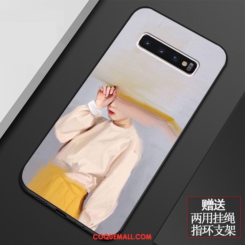 Étui Samsung Galaxy S10+ Personnalité Protection Étoile, Coque Samsung Galaxy S10+ Incassable Téléphone Portable