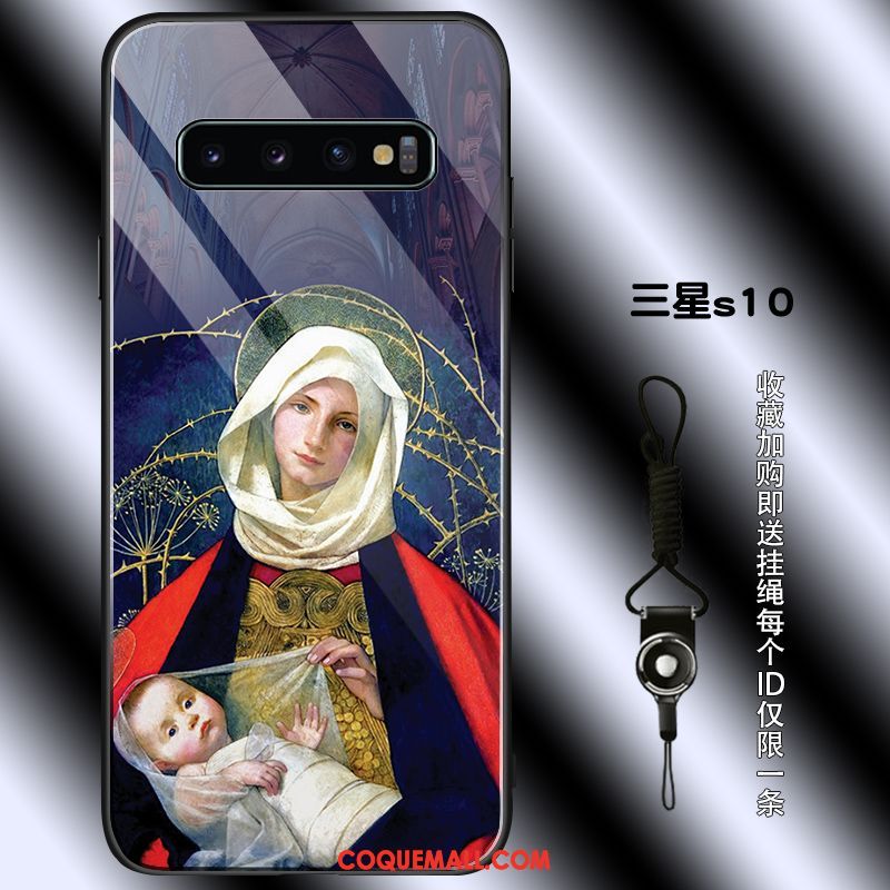 Étui Samsung Galaxy S10 Personnalité Téléphone Portable Art, Coque Samsung Galaxy S10 Tout Compris Verre