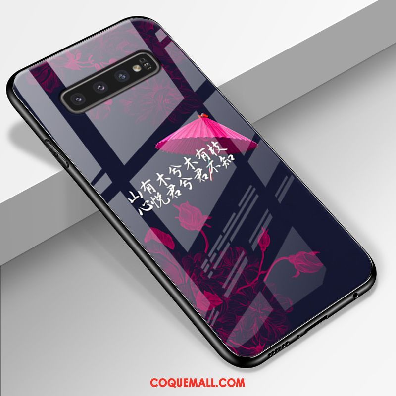 Étui Samsung Galaxy S10 Protection Bleu Tendance, Coque Samsung Galaxy S10 Tout Compris Téléphone Portable