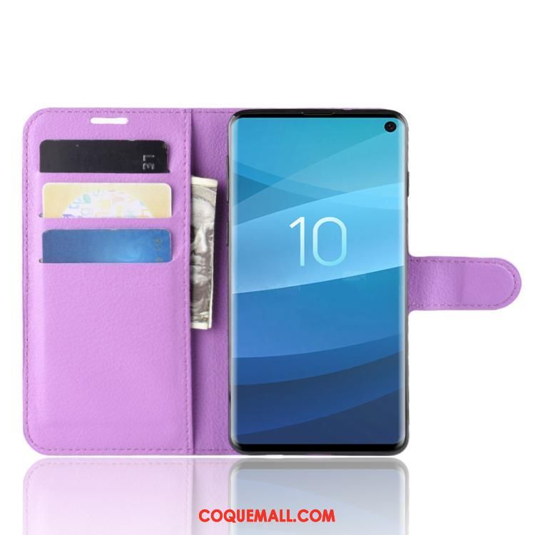 Étui Samsung Galaxy S10+ Protection En Cuir Étoile, Coque Samsung Galaxy S10+ Portefeuille Business