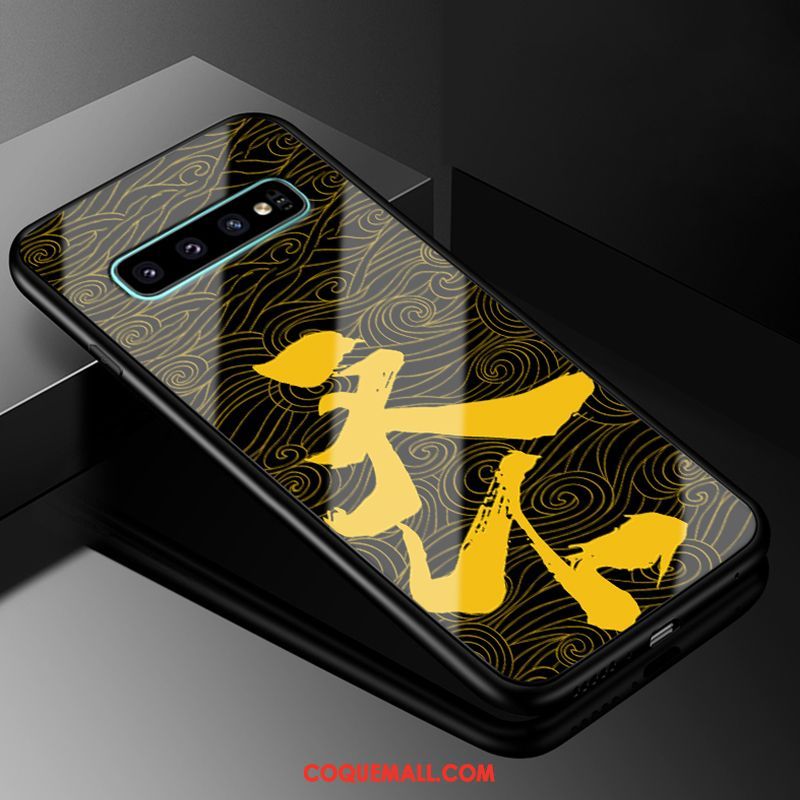 Étui Samsung Galaxy S10 Protection Incassable Tout Compris, Coque Samsung Galaxy S10 Jaune Étoile