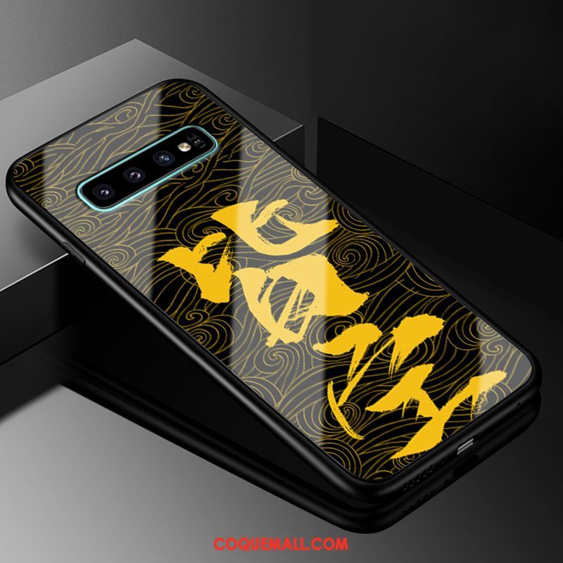 Étui Samsung Galaxy S10 Protection Incassable Tout Compris, Coque Samsung Galaxy S10 Jaune Étoile