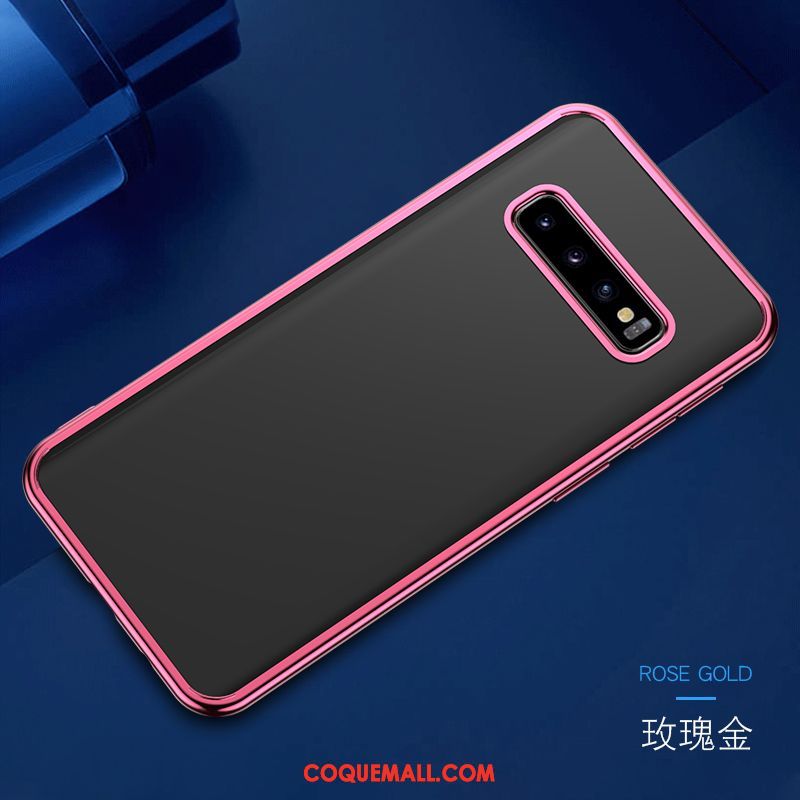 Étui Samsung Galaxy S10+ Protection Jaune Fluide Doux, Coque Samsung Galaxy S10+ Très Mince Nouveau