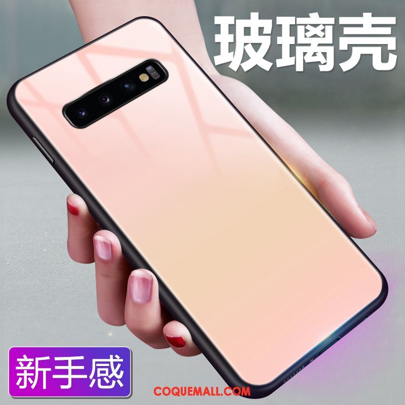 Étui Samsung Galaxy S10+ Rose Dégradé De Couleur Téléphone Portable, Coque Samsung Galaxy S10+ Ciel Étoilé Protection