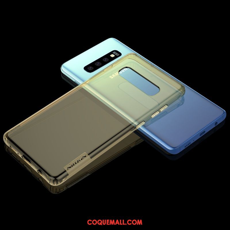 Étui Samsung Galaxy S10+ Silicone Or Étoile, Coque Samsung Galaxy S10+ Téléphone Portable Incassable