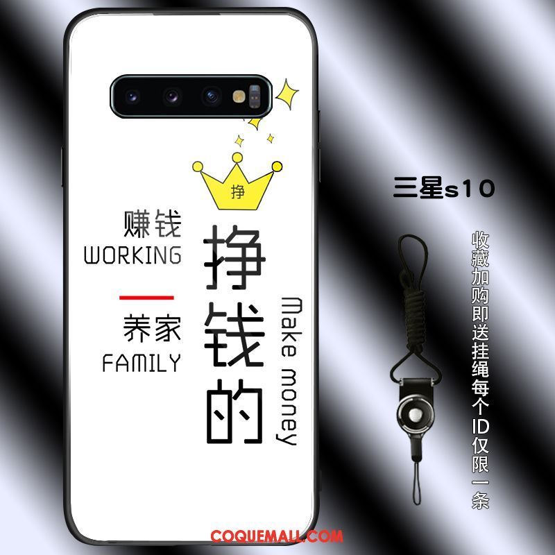 Étui Samsung Galaxy S10 Simple Protection Silicone, Coque Samsung Galaxy S10 Tout Compris Étoile