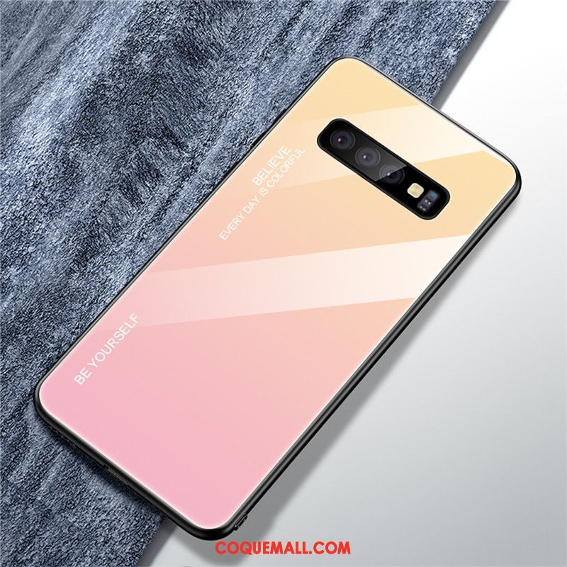 Étui Samsung Galaxy S10+ Tendance Miroir Tout Compris, Coque Samsung Galaxy S10+ Étoile Délavé En Daim