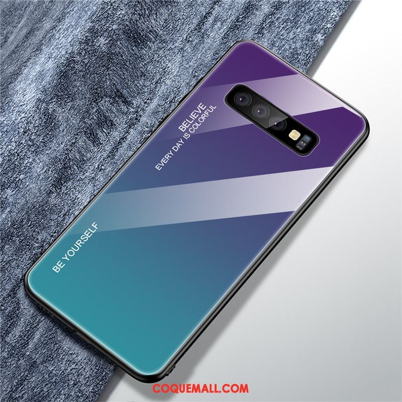 Étui Samsung Galaxy S10+ Tendance Miroir Tout Compris, Coque Samsung Galaxy S10+ Étoile Délavé En Daim