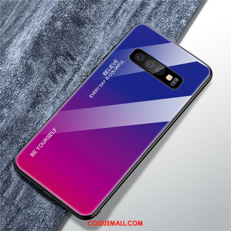 Étui Samsung Galaxy S10+ Tendance Miroir Tout Compris, Coque Samsung Galaxy S10+ Étoile Délavé En Daim