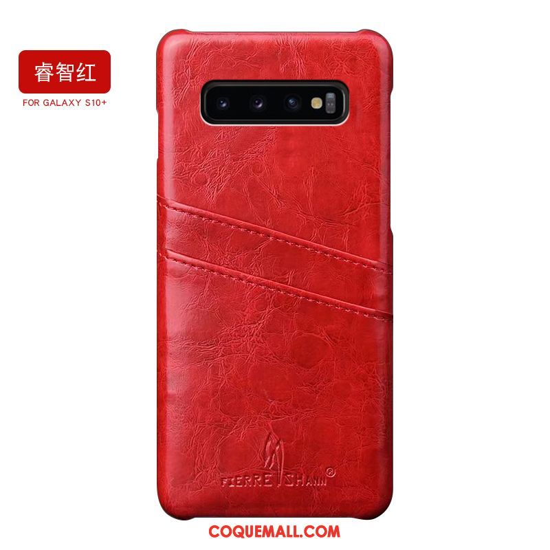 Étui Samsung Galaxy S10+ Tendance Personnalité Vent, Coque Samsung Galaxy S10+ Nouveau Protection