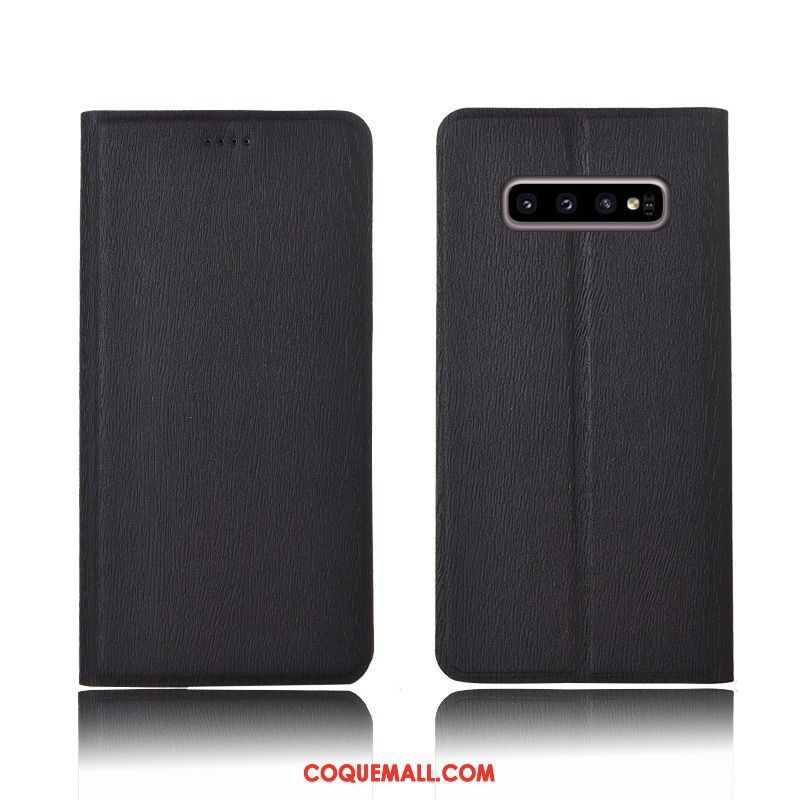 Étui Samsung Galaxy S10 Tout Compris Modèle Fleurie Clamshell, Coque Samsung Galaxy S10 Téléphone Portable Arbres Braun