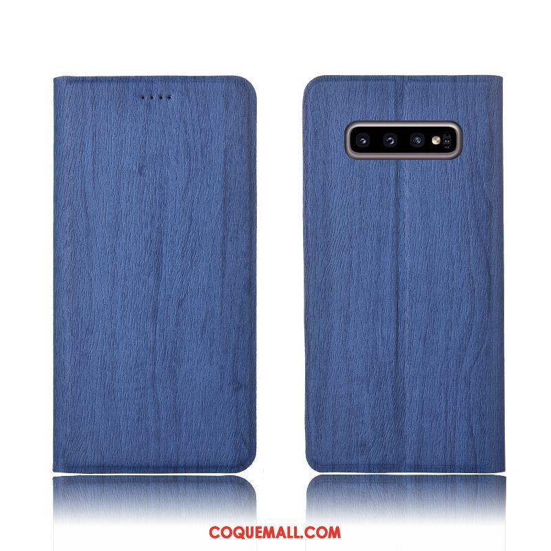 Étui Samsung Galaxy S10 Tout Compris Modèle Fleurie Clamshell, Coque Samsung Galaxy S10 Téléphone Portable Arbres Braun