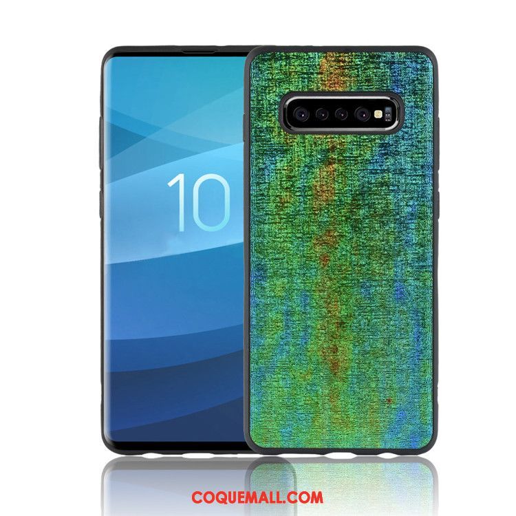 Étui Samsung Galaxy S10 Téléphone Portable Couleur Étoile, Coque Samsung Galaxy S10 Noir Incassable