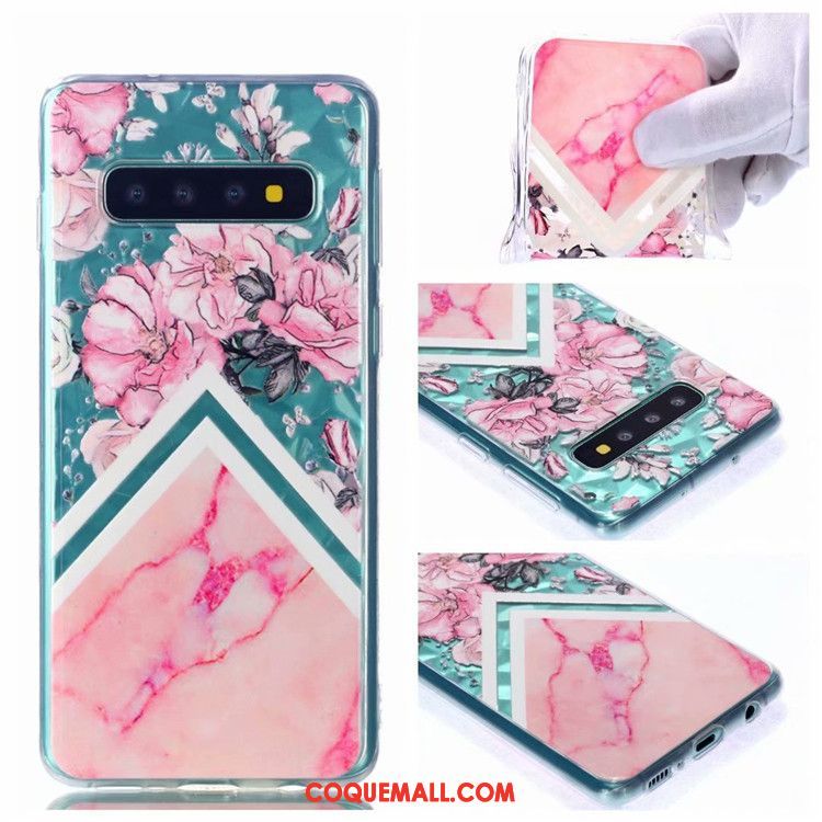 Étui Samsung Galaxy S10 Téléphone Portable Dessin Animé Fluide Doux, Coque Samsung Galaxy S10 Peinture Personnalité