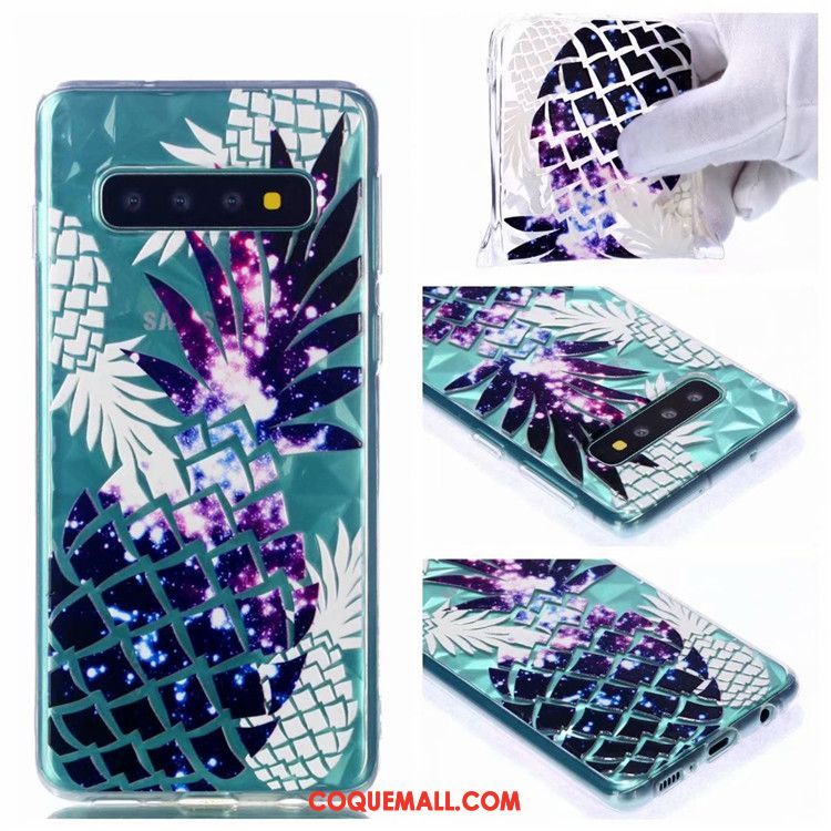 Étui Samsung Galaxy S10 Téléphone Portable Dessin Animé Fluide Doux, Coque Samsung Galaxy S10 Peinture Personnalité