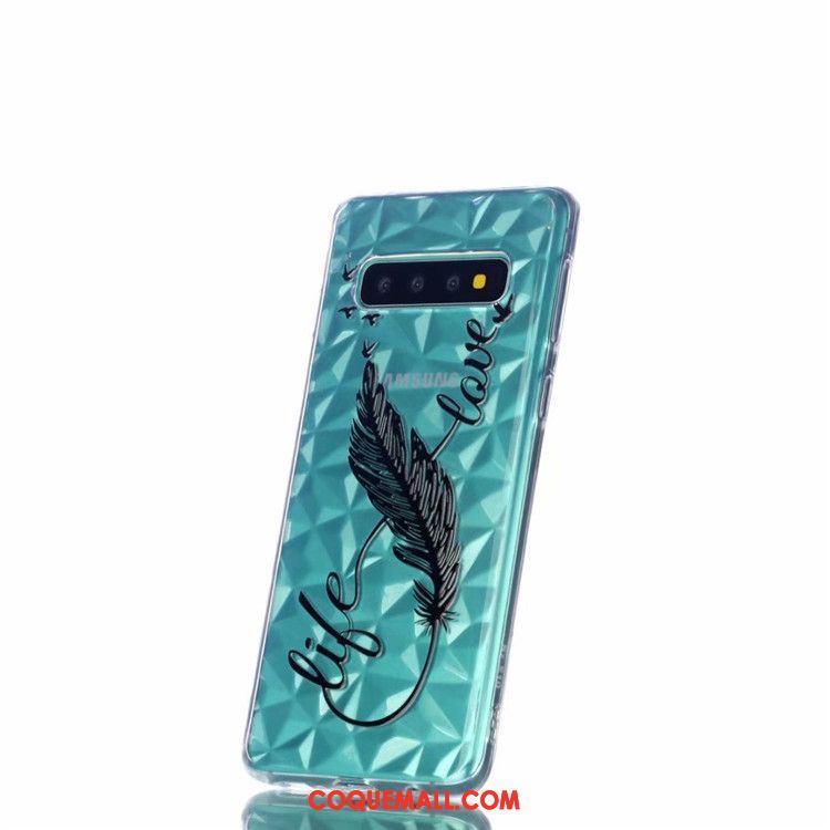 Étui Samsung Galaxy S10 Téléphone Portable Dessin Animé Fluide Doux, Coque Samsung Galaxy S10 Peinture Personnalité